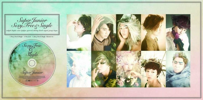 SUPER JUNIOR日本第4弾シングル「Sexy, Free&Single」(2012年8月22日発売)【CD ONLY】<初回限定生産盤> 特大パネル仕様