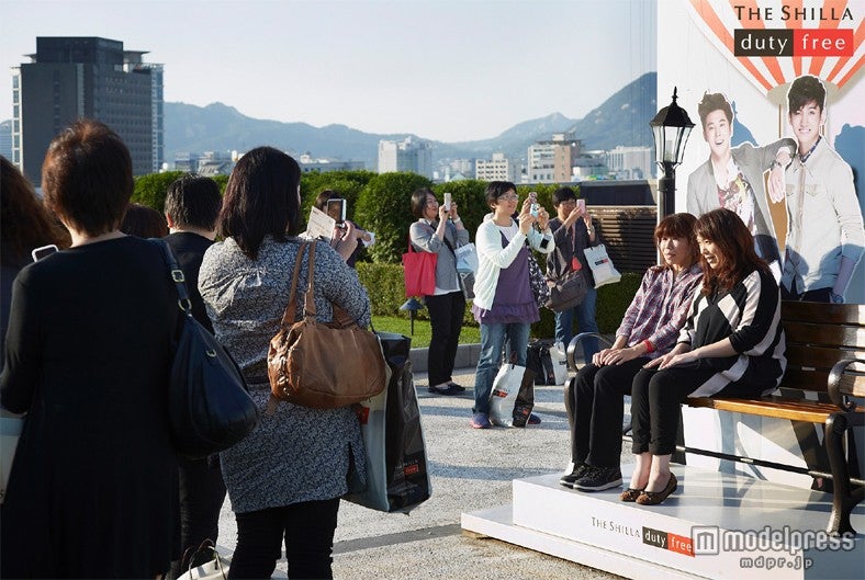 新羅免税店のフォトゾーン