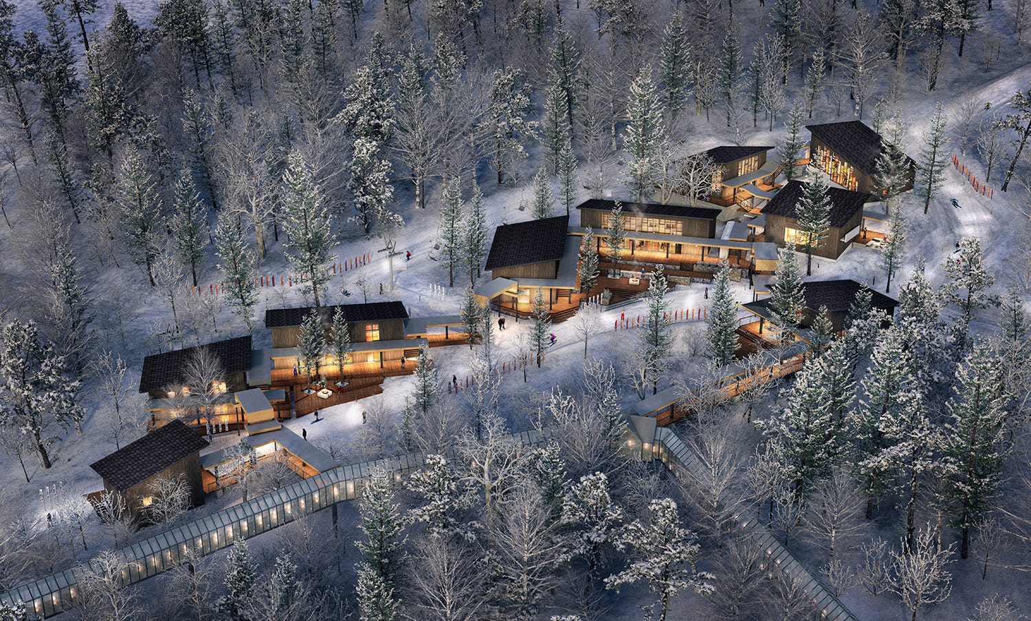 星野リゾート トマム、日本初の「ホタルストリート」誕生 ゲレンデ中腹で食事や買い物満喫