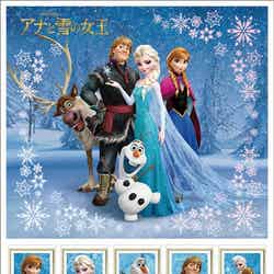 「アナと雪の女王」、可愛すぎる新デザイン登場／オリジナルデザイン、アナと雪の女王フレーム切手セット（切手シート）／（C）Disney