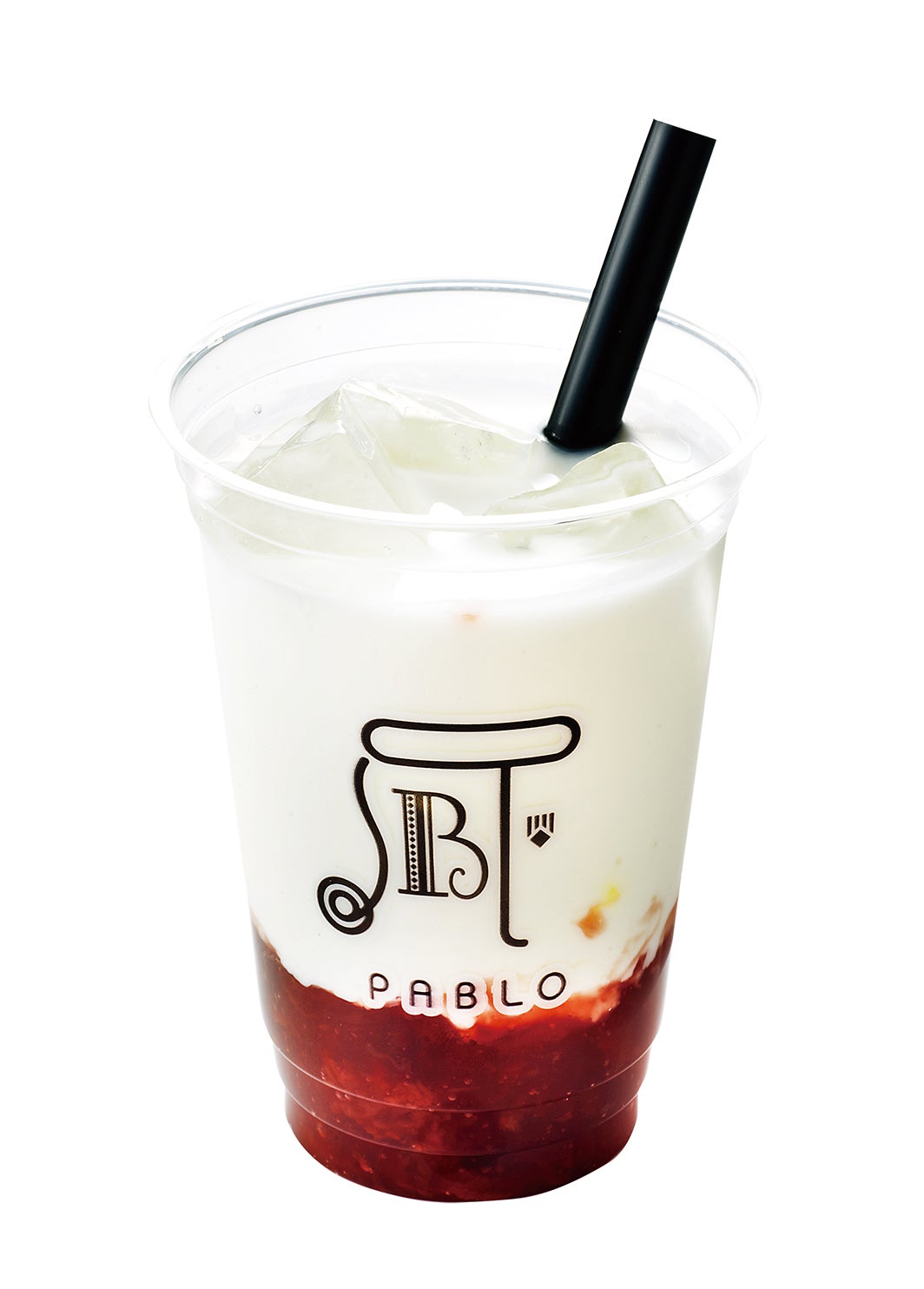 つぶつぶいちごのミルクラテ／画像提供： PABLO（パブロ）