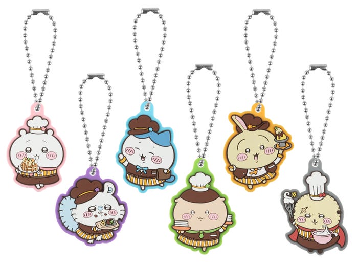 ココス限定!オリジナルラバーキーホルダー(ランダム全6種)税込605円(提供写真)