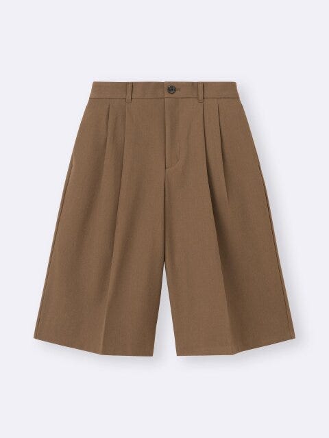 バミューダショートパンツ 2025GU値下げ秋女性おすすめバミューダショートパンツ