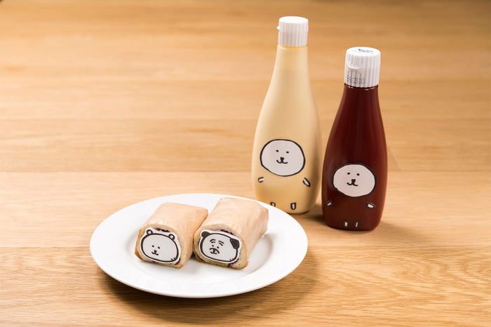 自分ツッコミくまとパグさんの仲良しローリングサンド ¥590（C）nagano／（C）GSJ