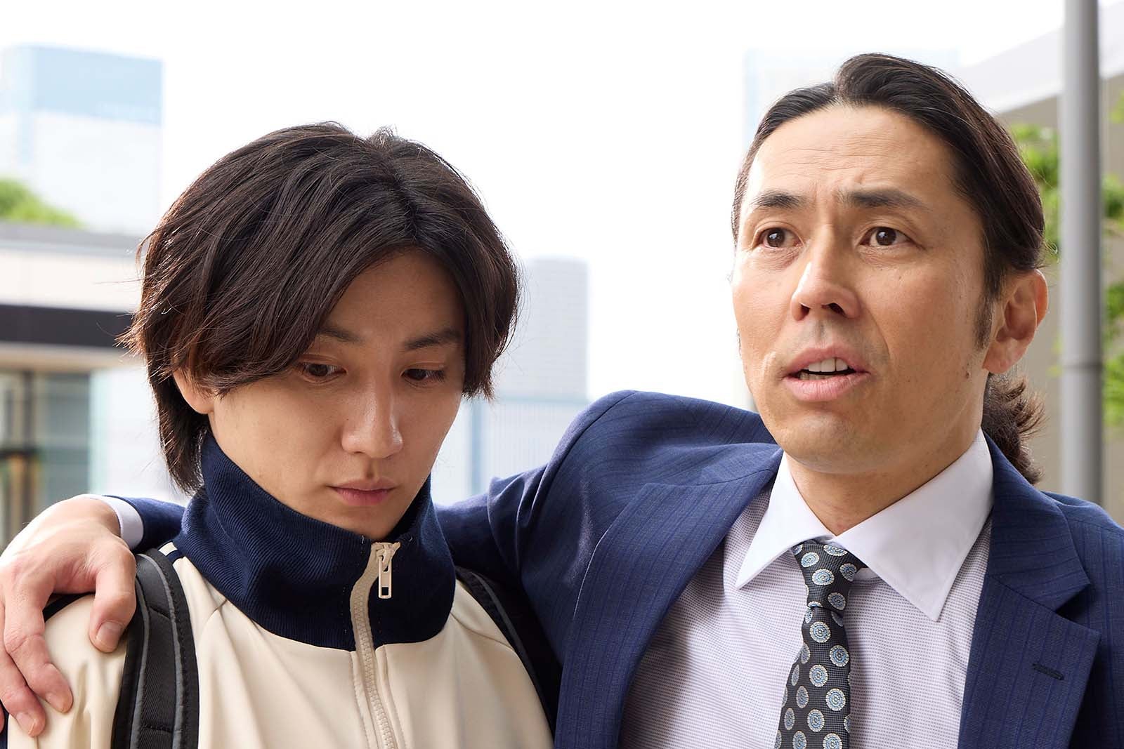 京本大我、袴田吉彦「お迎え渋谷くん」第11話より（C）カンテレ