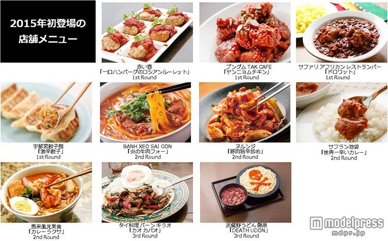 2015年初登場のメニュー／画像提供：激辛グルメ祭り2015