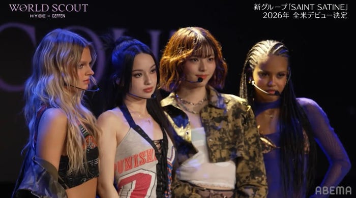 エミリー、レクシー、Sakura (飛咲来)、サマラ(C)AbemaTV,Inc.