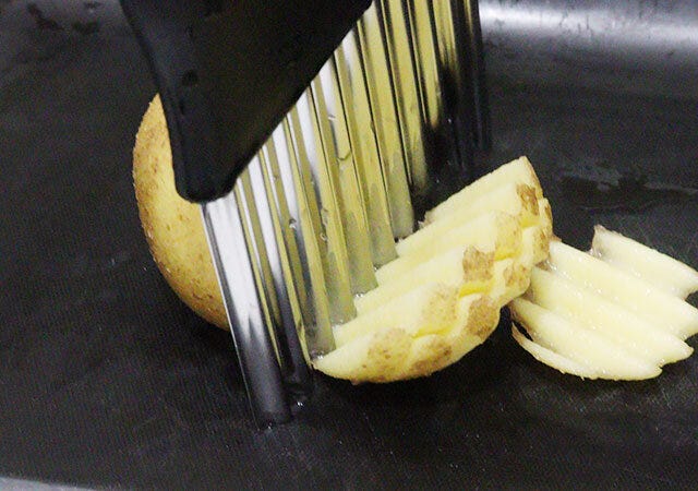 キャンドゥ　波型ポテトカッター　使用例