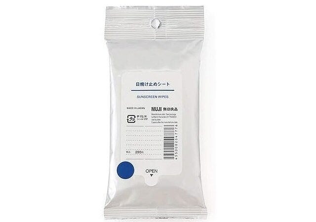 無印良品　日焼け止めシート