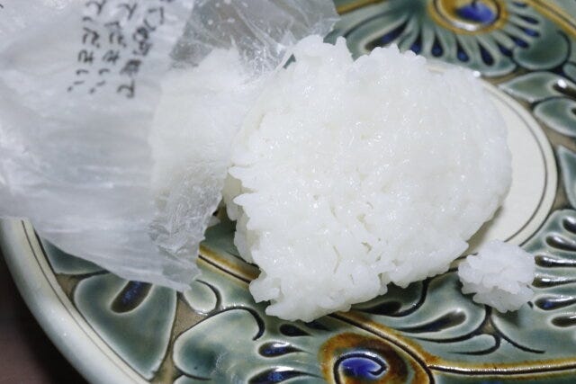 湯せんで炊飯ポリ袋（半透明、12枚）　仕上がり