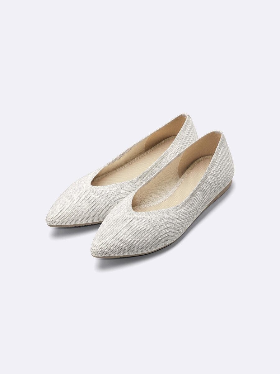 ウォッシャブルニットフラットシューズ 2026gu春大人女性おすすめウォッシャブルニットフラットシューズ