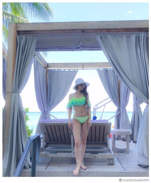 武藤静香、1児の母でも圧巻のスタイル ビキニ姿に称賛の声