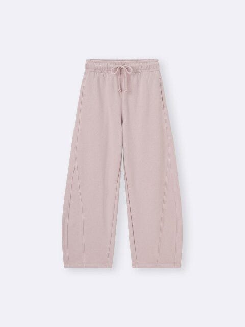 2025gu夏スウェットバレルレッグパンツ