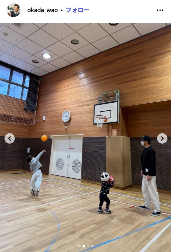 岡田圭右Instagramより