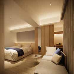 プレミアツインベッドルーム〈檜風呂付〉/画像提供:アゴーラ・ホスピタリティーズ