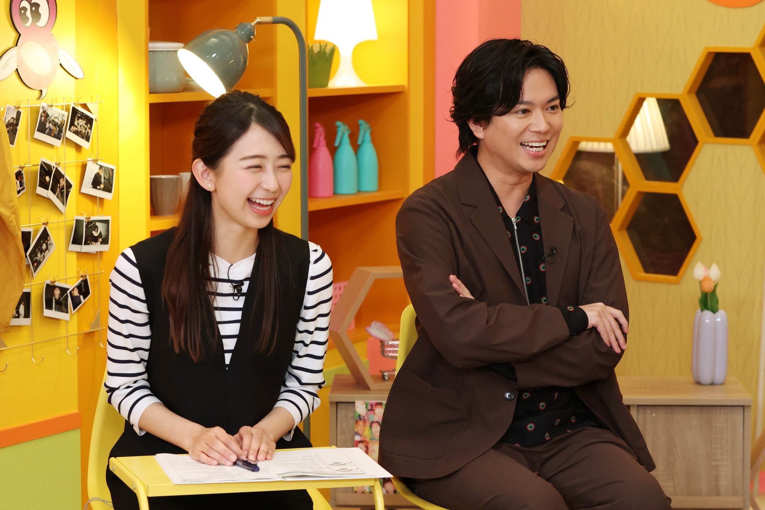 小室瑛莉子、加藤シゲアキ（C）フジテレビ