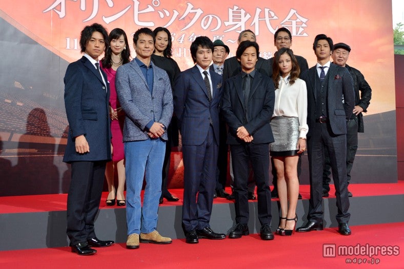 （前列左より）斎藤工、沢村一樹、松山ケンイチ、竹野内豊、黒木メイサ、速水もこみち（後列左より）黒川智花、原沙知絵、笹野高史、柄本明、大杉漣、泉谷しげる