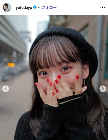 由布菜月Instagramより