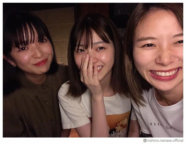西野七瀬、朝日奈央＆田中芽衣との3ショット公開 プライベート交流に反響