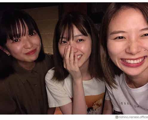 西野七瀬、朝日奈央&田中芽衣との3ショット公開 プライベート交流に反響