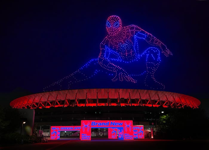 スパイダーマン・ドローン(提供写真)