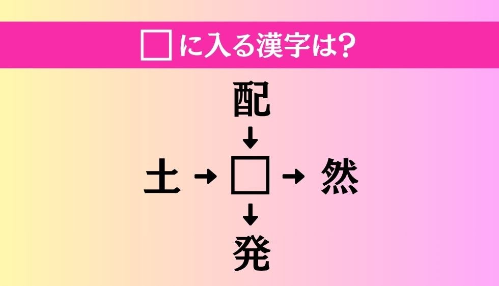 【穴埋め熟語クイズ Vol.5369】□に漢字を入れて4つの熟語を完成させてください