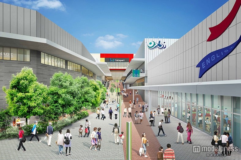 オープンモール（OSAKA ENGLISH VILLAGE前）／画像提供：三井不動産