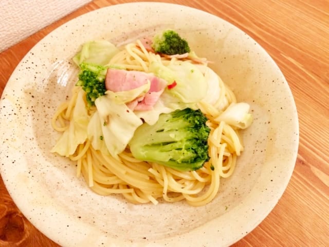 ペペロンチーノ完成品