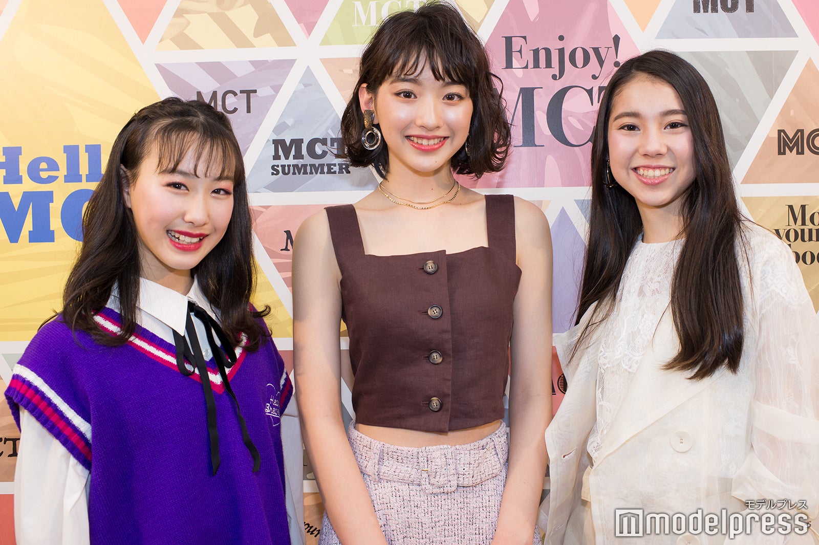 （左から）山下森羅さん、村上なずなさん、池田メリッサさん（C）モデルプレス 