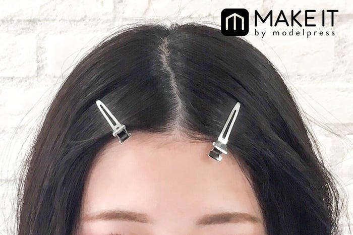 簡単前髪アレンジ〈ねじねじ留め〉 (C)メイクイット