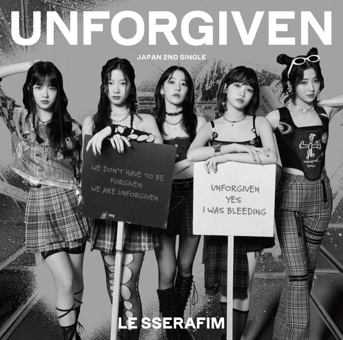 LE SSERAFIM「UNFORGIVEN」(8月23日発売)UNIVERSAL MUSIC STORE盤(P)&(C)SOURCE MUSIC