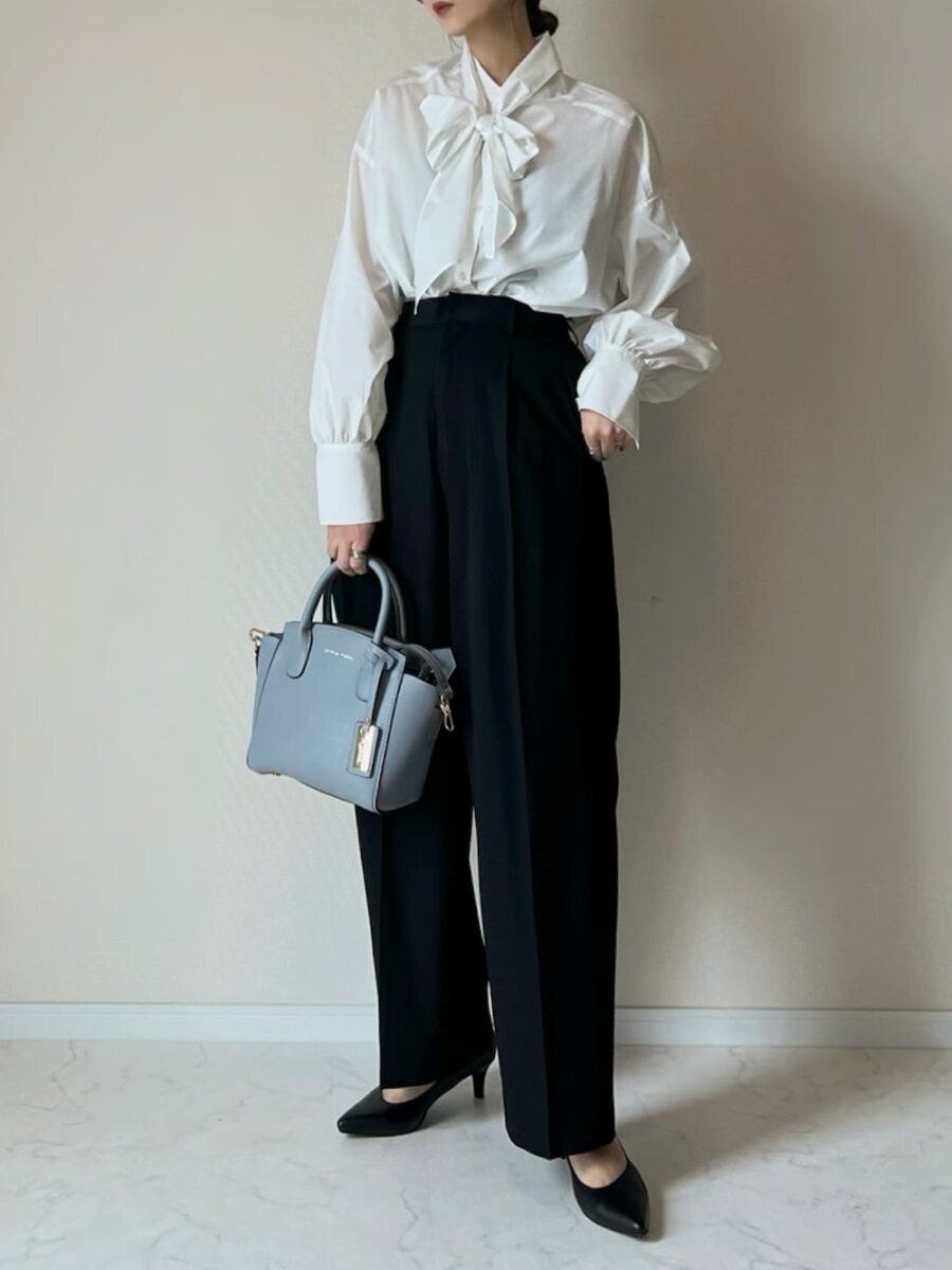 2026春大人女性おすすめきれいめモノトーンコーデ
