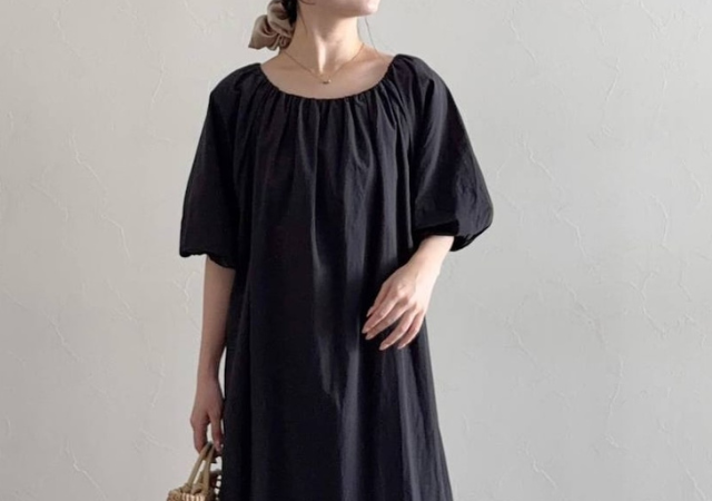 夏の王道「黒ワンピース」は涼しげ素材で抜け感を出すのが大正解！お手本コーデ5style