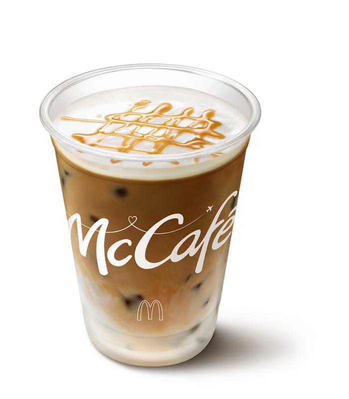 キャラメルラテ/画像提供:日本マクドナルド