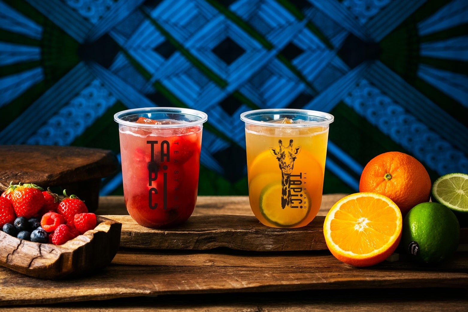 季節限定：ジャスミンティー×トリプルベリー、凍頂烏龍茶×オレンジ＆ライム／画像提供：ドロキア・オラシイタ