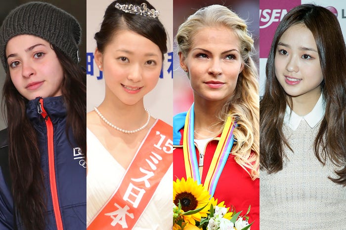 【リオ五輪/注目の美女アスリート】(左から)ユスラ・マルディニ、畠山愛理、ダリヤ・クリシナ、ソン・ヨンジェ/photo:Getty Images
