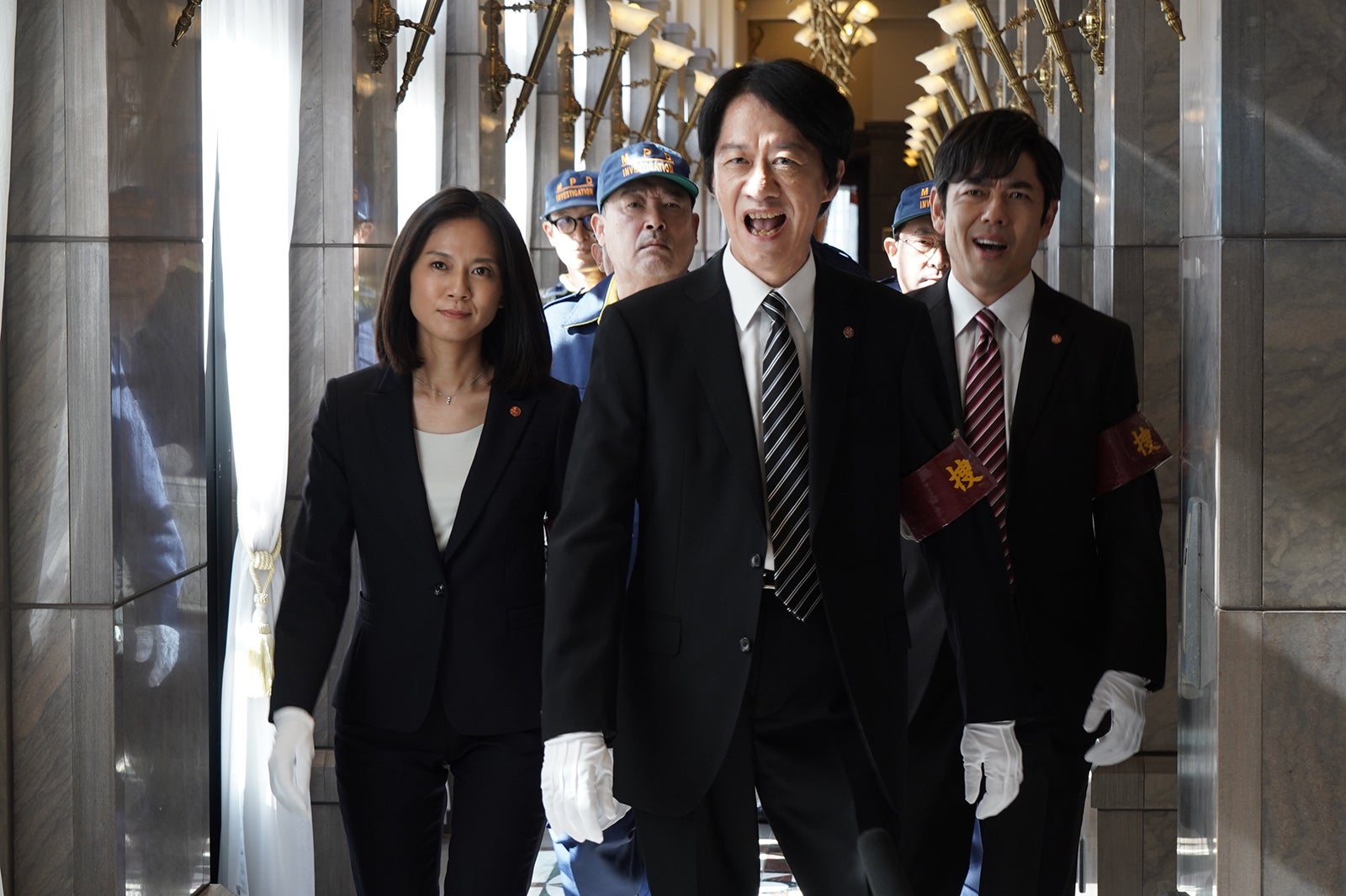 篠原ゆき子、川原和久、山中崇史／「相棒season21」第1話より（C）テレビ朝日