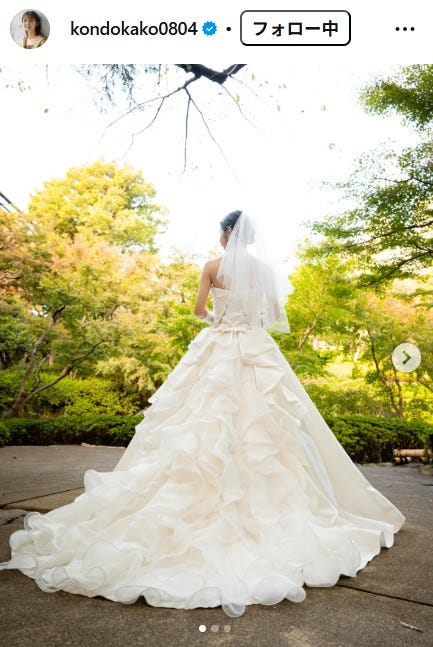 近藤夏子Instagramより