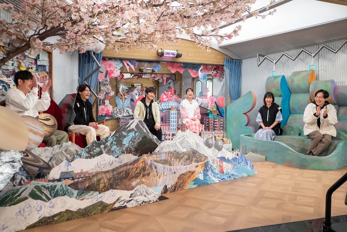 (左から)田中直樹、山田裕貴、内村光良、上白石萌音、西田尚美、川西賢志郎(C)NHK