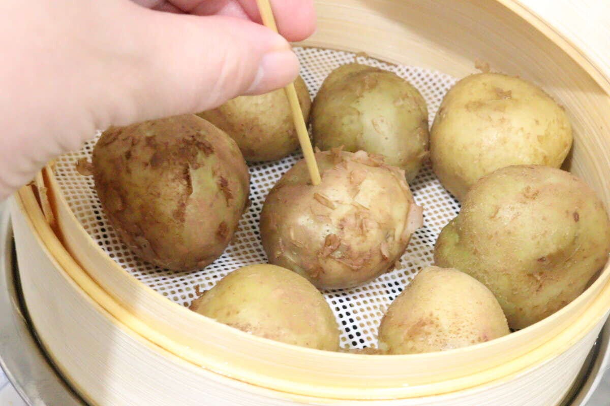 せいろ用蒸し板　使用例