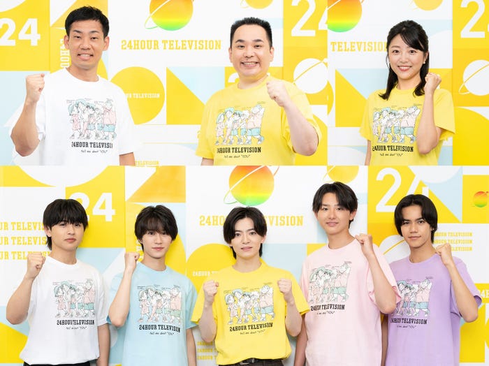 ミルクボーイ、黒木千晶アナ、関西ジュニア(C)読売テレビ