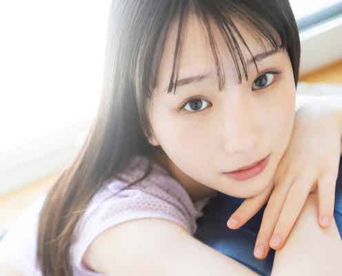 「ミスマガジン2023」西尾希美、水着姿でフィットネス 白肌輝くグラビア