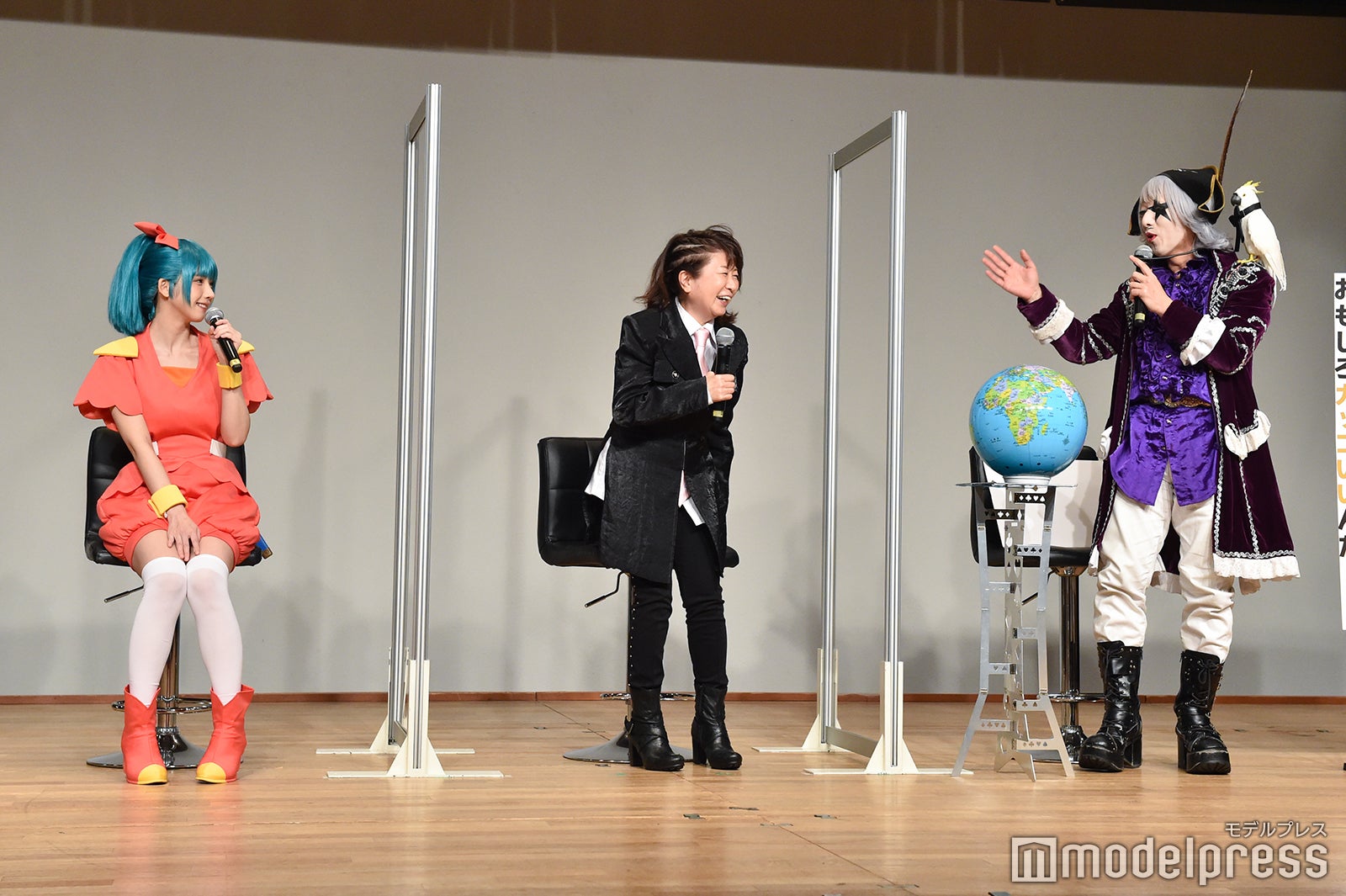 えなこ、田中真弓、ゴー☆ジャス（C）モデルプレス