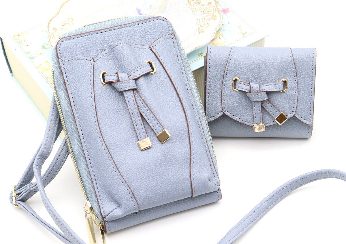 VISフラワーカットスマホショルダー＆ミニ財布