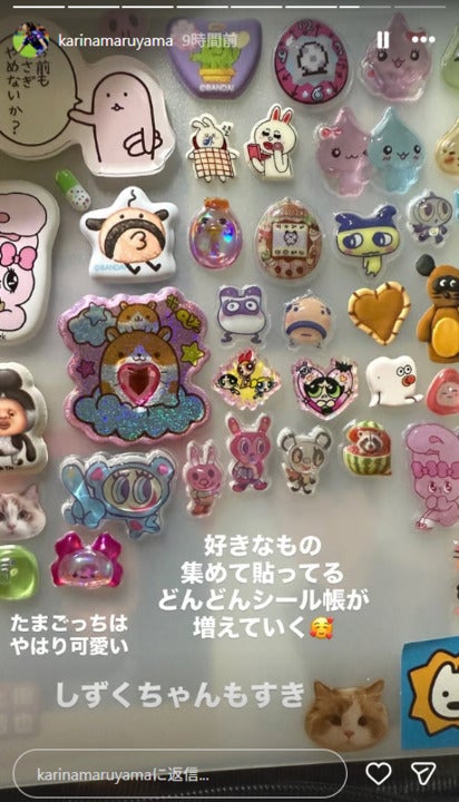 丸山桂里奈instagramストーリーズより