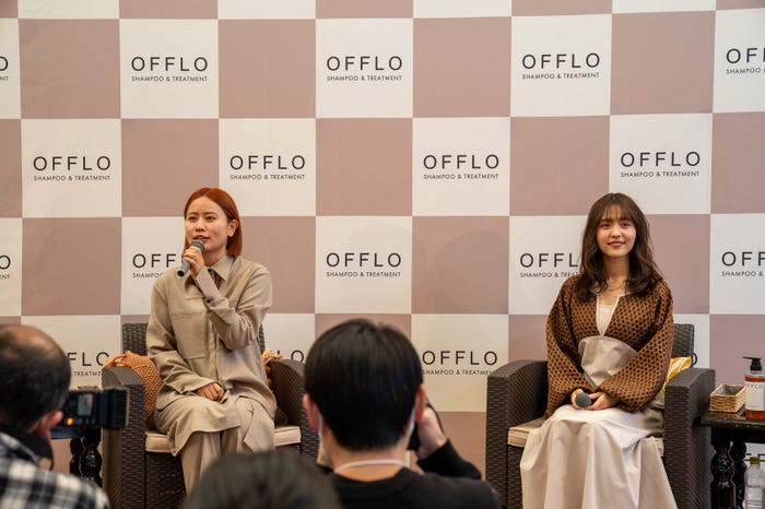 福岡玲⾐氏、新田さちか(提供写真)