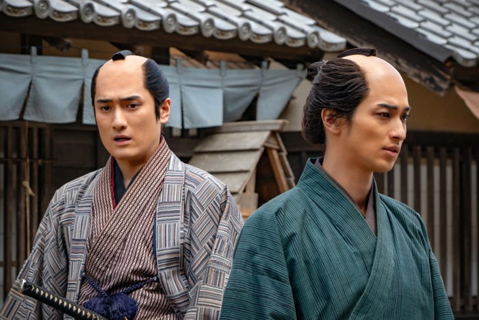 中村隼人、横浜流星「べらぼう~蔦重栄華乃夢噺~」第6話(C)NHK