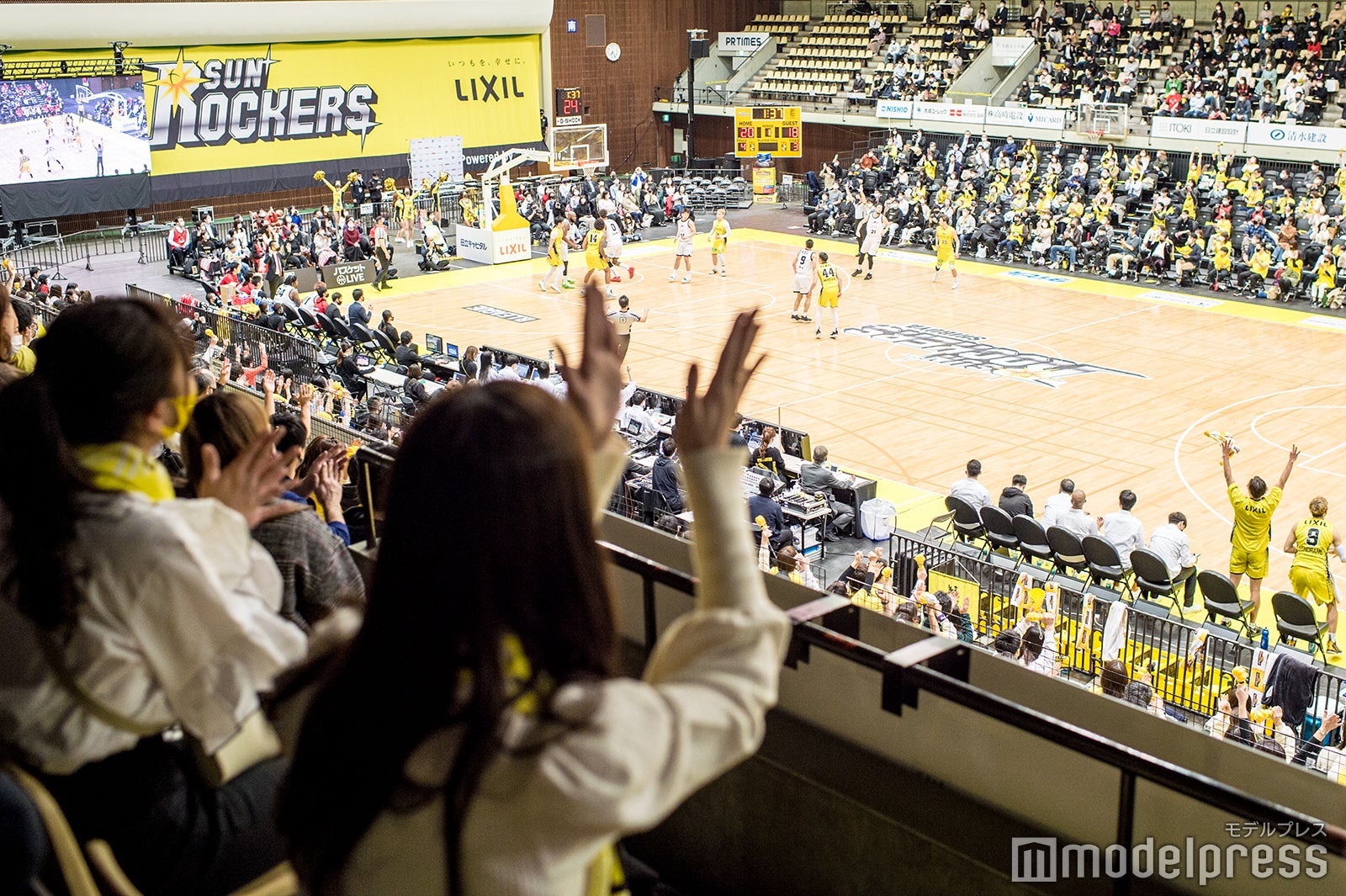 ダンクシュートが決まり大盛りあがり （C）モデルプレス
