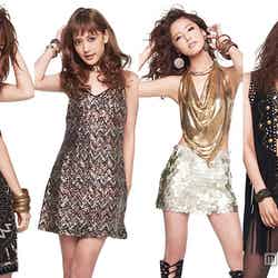 「GirlsAward 2015 AUTUMN／WINTER」に出演する（左から）E-girls楓、藤井夏恋、藤井萩花、佐藤晴美【モデルプレス】