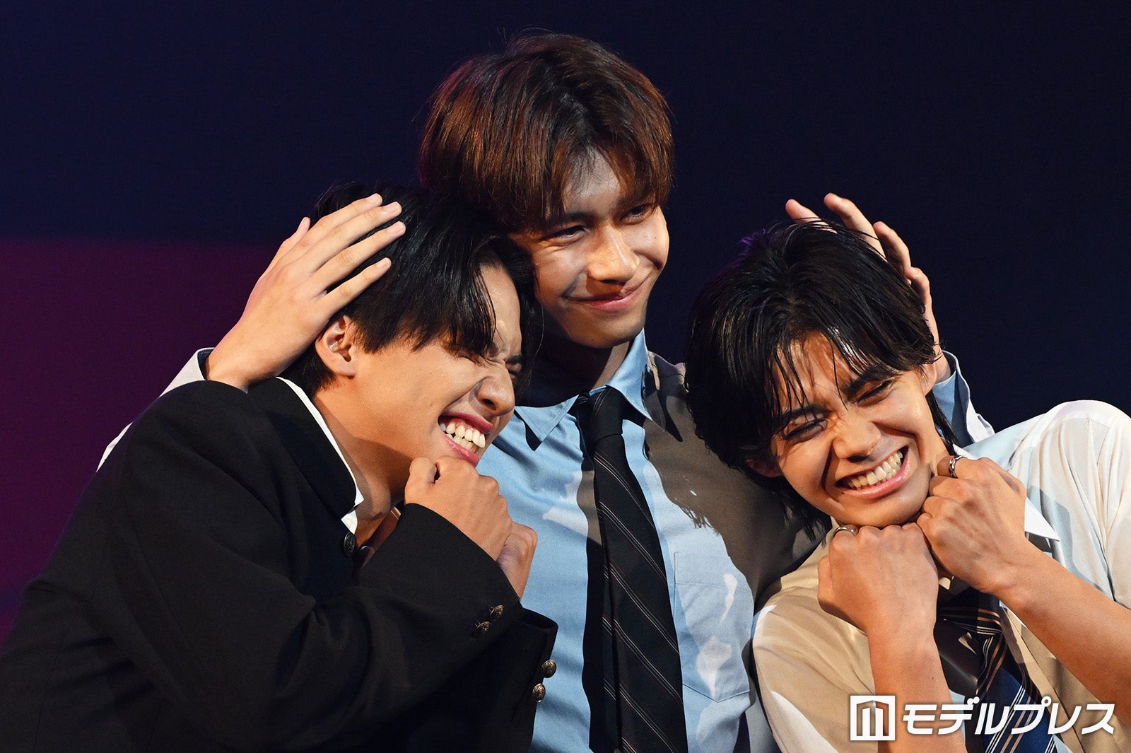 江口惺大郎、鳥井悠叶、宮崎宇宙（C）モデルプレス